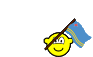 Aruba vlag zwaaien buddy icon  geanimeerd