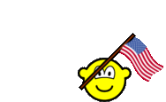 Baker Island vlag zwaaien buddy icon  geanimeerd