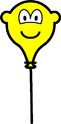 Ballon buddy icon aan touwtje 