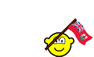 Bermuda vlag zwaaien buddy icon  geanimeerd
