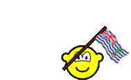 British Indian Ocean Territory vlag zwaaien buddy icon  geanimeerd