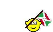 Burundi vlag zwaaien buddy icon  geanimeerd