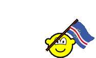 Cape Verde vlag zwaaien buddy icon  geanimeerd