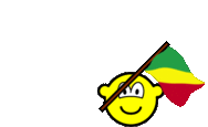 Congo, Republiek van de vlag zwaaien buddy icon  geanimeerd