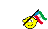 Equatoriaal-Guinea vlag zwaaien buddy icon  geanimeerd