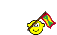 Grenada vlag zwaaien buddy icon  geanimeerd