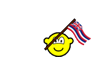 Hawaii vlag zwaaien buddy icon  Amerikaanse staat geanimeerd