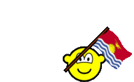 Kiribati vlag zwaaien buddy icon  geanimeerd