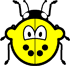 Lieveheersbeestje buddy icon geel 