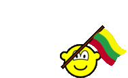 Litouwen vlag zwaaien buddy icon  geanimeerd
