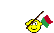 Madagascar vlag zwaaien buddy icon  geanimeerd