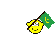 Mauritanië vlag zwaaien buddy icon  geanimeerd