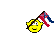 Mississippi vlag zwaaien buddy icon  Amerikaanse staat geanimeerd