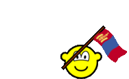 Mongolië vlag zwaaien buddy icon  geanimeerd