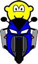 Motor rijdende buddy icon  