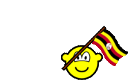Oeganda vlag zwaaien buddy icon  geanimeerd