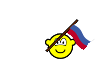 Rusland vlag zwaaien buddy icon  geanimeerd
