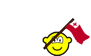 Tonga vlag zwaaien buddy icon  geanimeerd