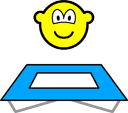 Trampoline buddy icon Olympische sport Turnen