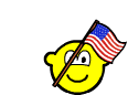 USA buddy icon waving vlag geanimeerd 