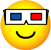 3D bril emoticon  
