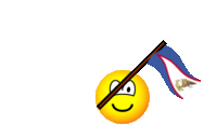 Amerikaans Samoa vlag zwaaien emoticon  geanimeerd