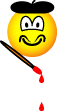 Artiest emoticon Schilder 