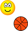 Basketbal spelende emoticon  