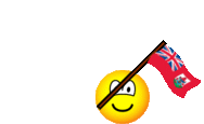 Bermuda vlag zwaaien emoticon  geanimeerd