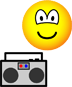 Boom box radio emoticon  