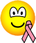 Borstkanker bewustzijns emoticon Roze lintje 