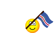 Cape Verde vlag zwaaien emoticon  geanimeerd