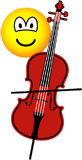 Cello spelende emoticon  