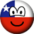 Chile emoticon vlag 
