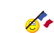 Clippertoneiland vlag zwaaien emoticon  geanimeerd
