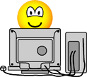 Computerende emoticon  