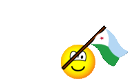 Djibouti vlag zwaaien emoticon  geanimeerd