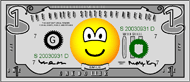 Dollarbiljet emoticon  