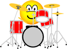 Drummende emoticon  