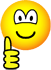 Duim omhoog emoticon  