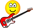 Electrische gitaar emoticon  