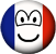 Frankrijk emoticon vlag 