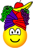 Fruit hoed emoticon  