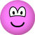 Gekleurde emoticon roze 