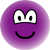 Gekleurde emoticon violet 