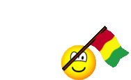 Guinee-vlag zwaaien emoticon  geanimeerd