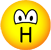 H emoticon pratende 