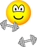 Halters emoticon Gewicht trainen 