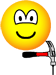 Hammer met spijker emoticon  