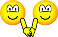 Hand vasthoudende emoticons  